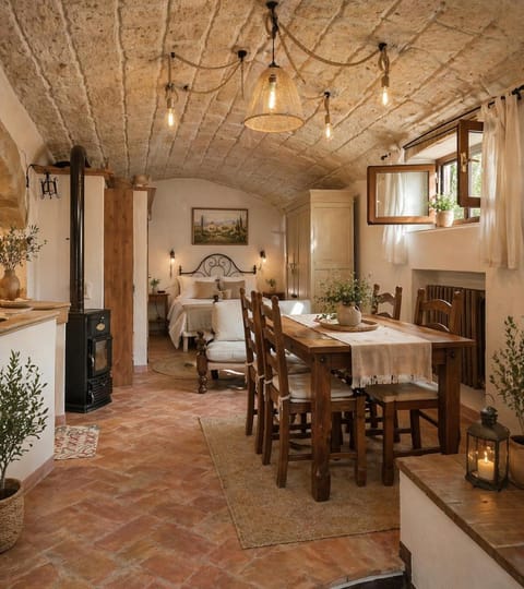 Photo of the whole room, Dining area