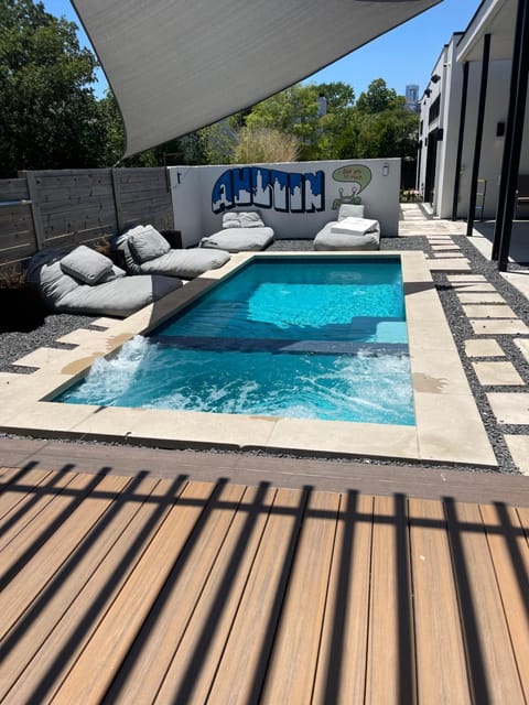 Modern 2-Home Oasis w Pool & Hot Tub in DT Austin House in Austin