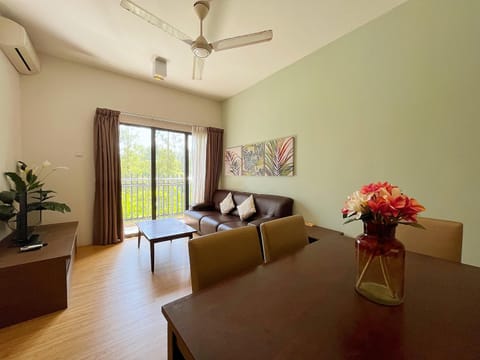 TV and multimedia, Balcony/Terrace, Living room, Seating area, Dining area, Lake view, Street view, fireplace, air conditioner