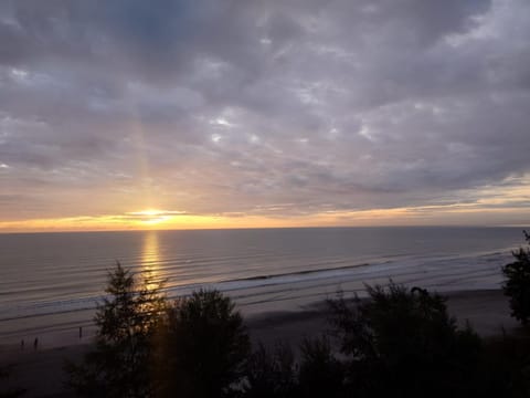 Natural landscape, Beach, Sea view, Sunset