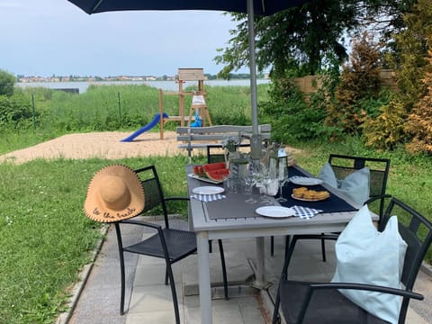 Patio, Day, Children play ground, Garden, Food, Garden view, Lake view