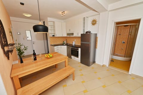 Dining area, Food, dishwasher, oven, stove, toaster, kitchen