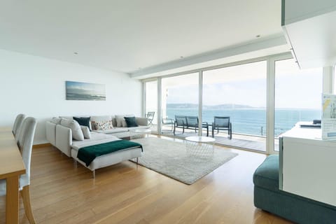 Living room, Seating area, Sea view