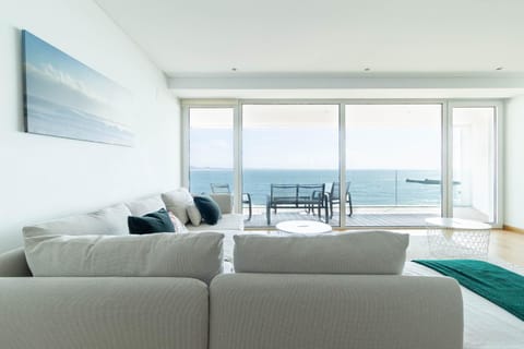 Living room, Seating area, Sea view