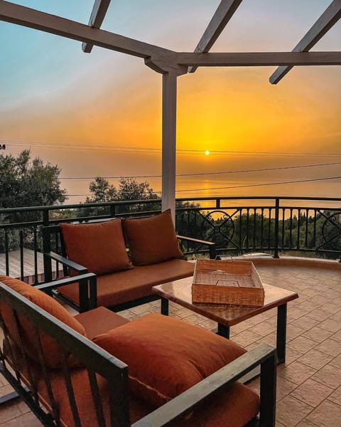 Patio, Balcony/Terrace, Sea view, Sunset