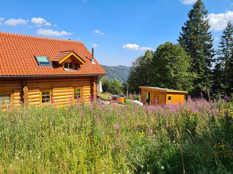 Luxus-Ferienhaus Blockhaus Chalet Nr 1 Toplage am Feldberg mit Sauna, Outdoor-Hottub, Kamin auf 1300m üM House in Baden-Württemberg