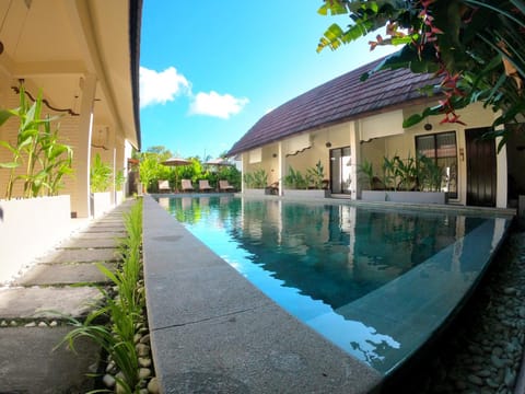 View (from property/room), Balcony/Terrace, Pool view, Swimming pool