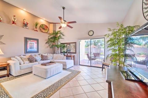 Bright Chandler Home with Hot Tub Golf, Hike and Shop House in Chandler