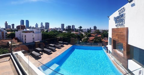 Property building, Pool view, Swimming pool