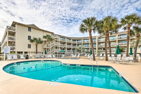 Oceanfront Condo Heated Pool and Steps to Beach! Condo in Coligny Beach