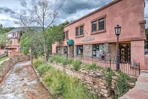 Downtown Manitou Springs Home Tranquil Creek View Condo in Manitou Springs