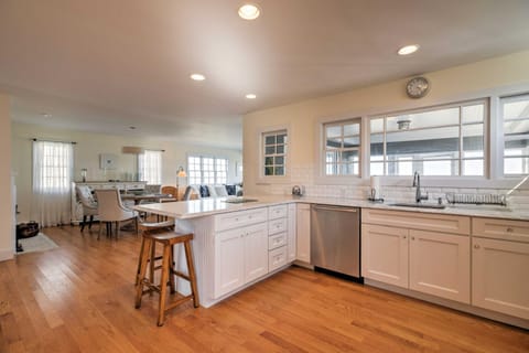 Luxe Waterfront East Quogue Home with Beach On-Site! House in Quogue