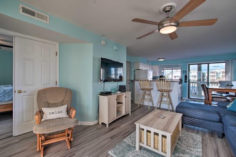 Ocean-View Condo with Deck, Steps to Carolina Beach! Apartment in Carolina Beach