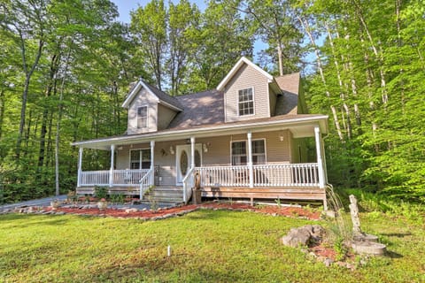 Secluded Pocono Lake Home with Large Deck and Fire Pit House in Coolbaugh Township