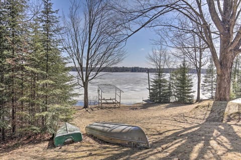 Waterfront Pike Lake Retreat Snowmobile Paradise House in Wisconsin
