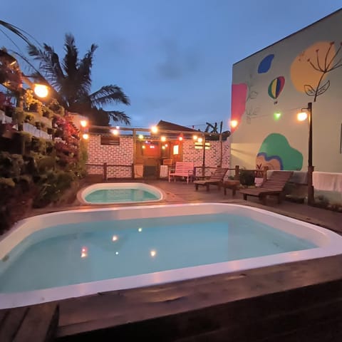 Night, Hot Tub, Pool view, Swimming pool