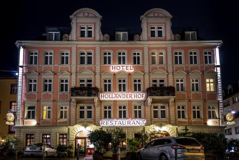 Property building, Facade/entrance, Night, Autumn, On site