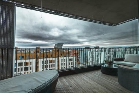 View (from property/room), Living room, Seating area, Sea view