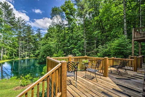 Serene Todd Getaway with Private Pond and Creek Views! House in Watauga