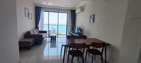 Living room, Seating area, Dining area, Sea view