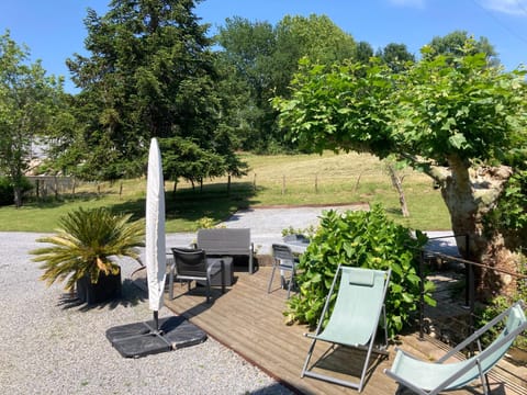 Patio, Natural landscape, sunbed