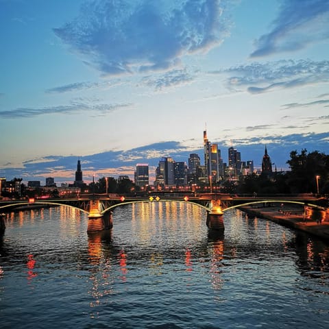 Nearby landmark, Day, Natural landscape, City view, River view, Sunrise, Sunset