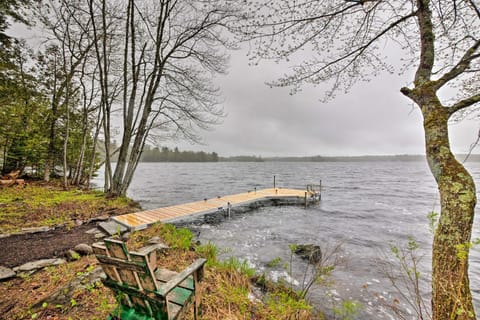 Waterfront Davis Pond Cabin with Dock and Kayaks! House in Penobscot
