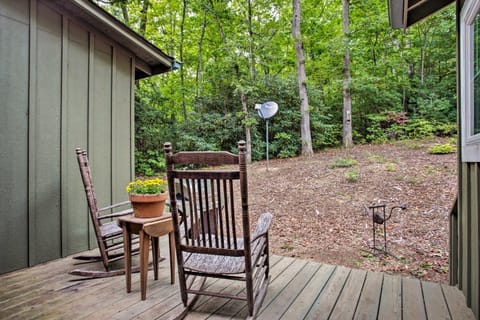 Asheville-Area Cabin with Fire Pit and Forest Views House in Buncombe County