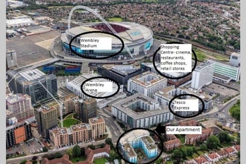 Stylish Wembley Stadium and SSE Arena Apartment, London Condo in Wembley