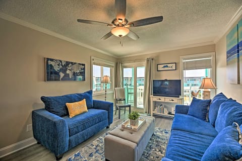 Walk to Beach Ocean-View Atlantic Beach Condo! Wohnung in Atlantic Beach