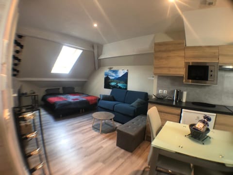 Au bord du lac d’Annecy, logement type Loft, dans résidence avec plage et ponton privée Apartment in Talloires