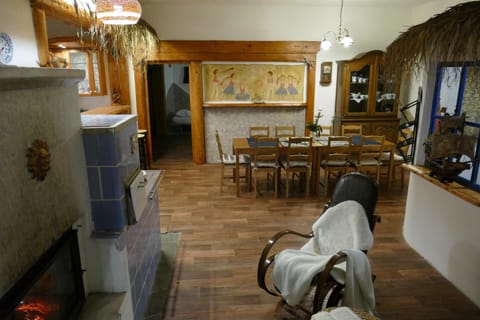 Dining area, flat iron