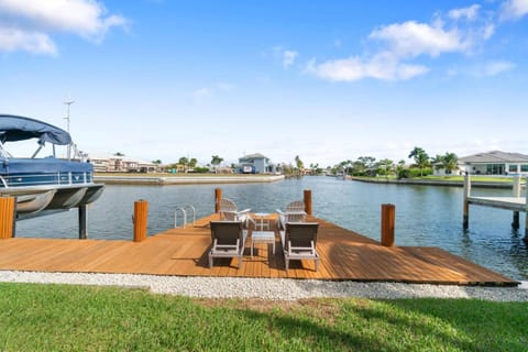 Rose Court Pool Home with Dock House in Marco Island