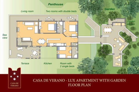 CASA DE VERANO - Penthouse in villa with the private garden Condominio in Trogir
