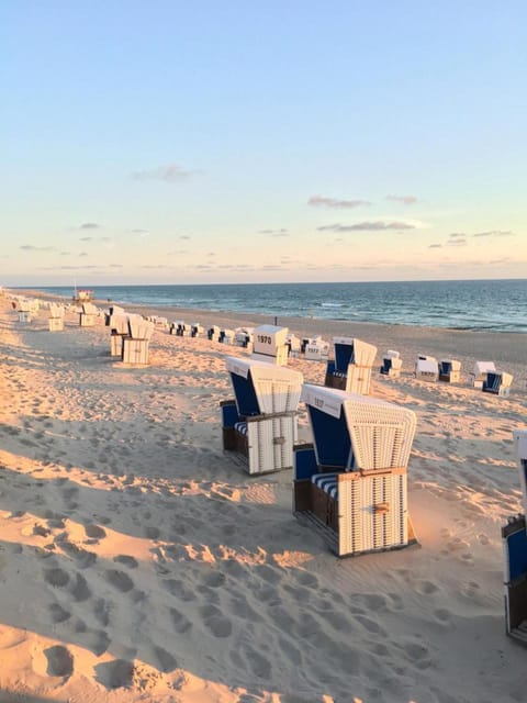 Beach, Sea view, Sunset
