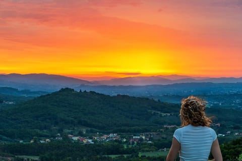 Natural landscape, Mountain view, Sunrise