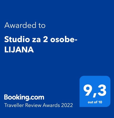 Studio za 2 osobe- LIJANA Condo in Tučepi