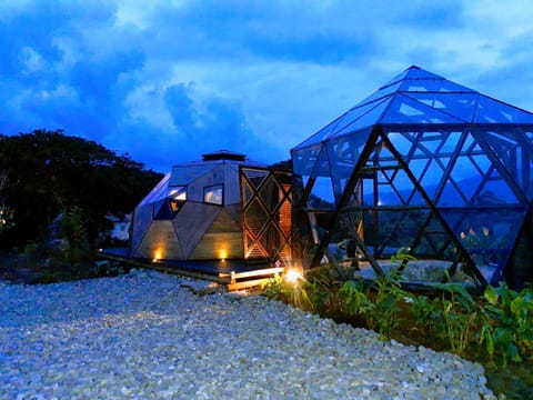 Property building, Facade/entrance, Off site, Night, Natural landscape