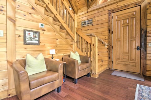 Elevated Cabin Bordering Smoky Mountain Natl Park House in Swain County