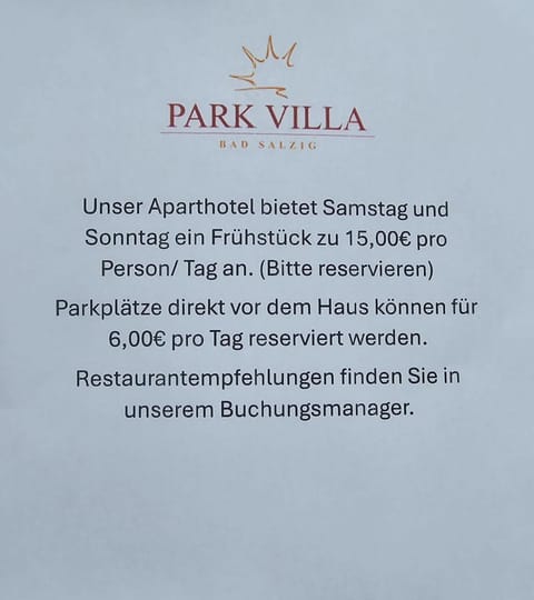 PARK VILLA zentral am Mittelrhein Appartement-Hotel in Boppard