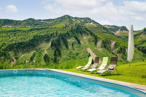 Day, Natural landscape, Summer, View (from property/room), Mountain view, Swimming pool