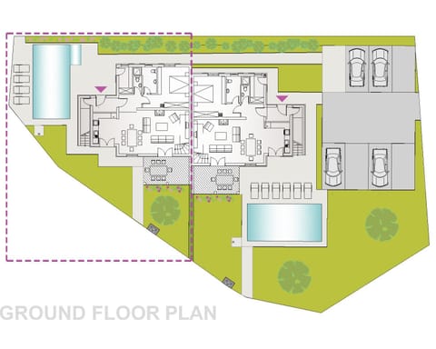 Complex of 2 villas Banjole-Olivia with 2 private pools for up to 20 persons only 200m from the beach Villa in Banjole