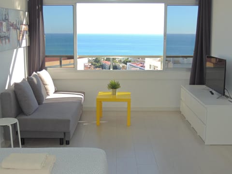 Living room, Seating area, Sea view