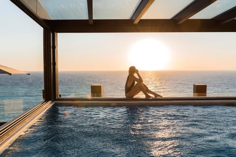 Sea view, Swimming pool, Swimming pool, Sunset