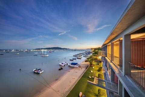 Property building, Beach, Sea view