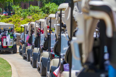 Day, People, Golfcourse, group of guests, Parking