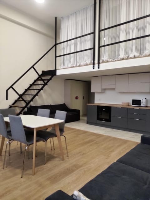 Seating area, Communal kitchen