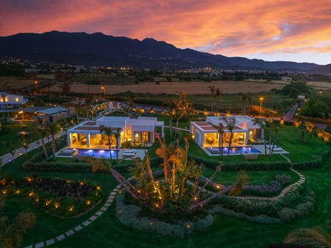 Swimming pool, Sunset