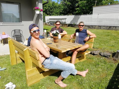 Patio, People, Garden