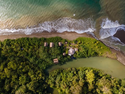 Property building, Natural landscape, Bird's eye view, Beach, River view